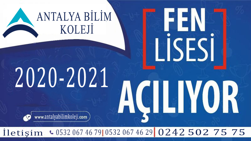 Antalya Bilim Koleji Fen Lisesi Açılıyor